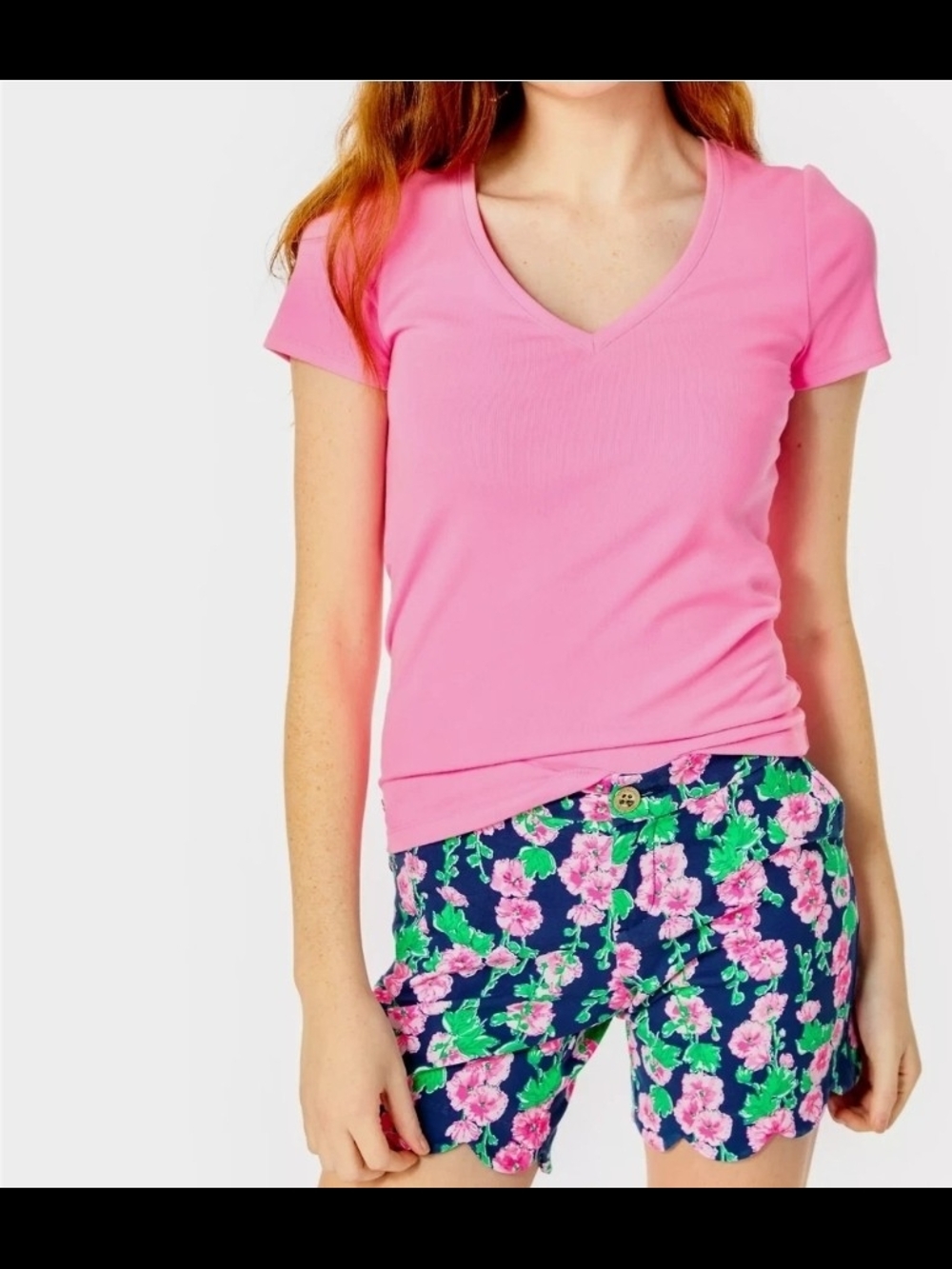 Lilly Pulitzer Navy Floral Shorts